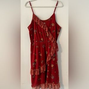 Xhilaration burgundy summer dress. Size M